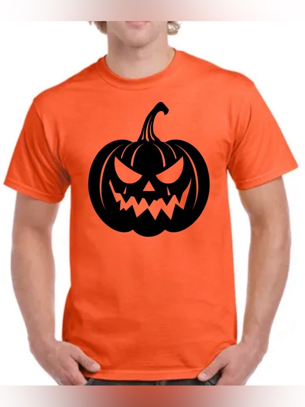 Pumpkin King Black Jack-O'-Lantern T-shirt unisex